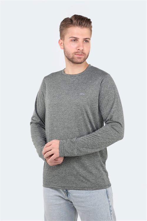 Slazenger RANALD Erkek Uzun Kol T-Shirt Haki