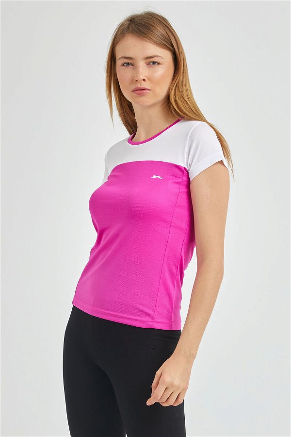 Slazenger RANDERS Kadın Kısa Kol T-Shirt Fuşya