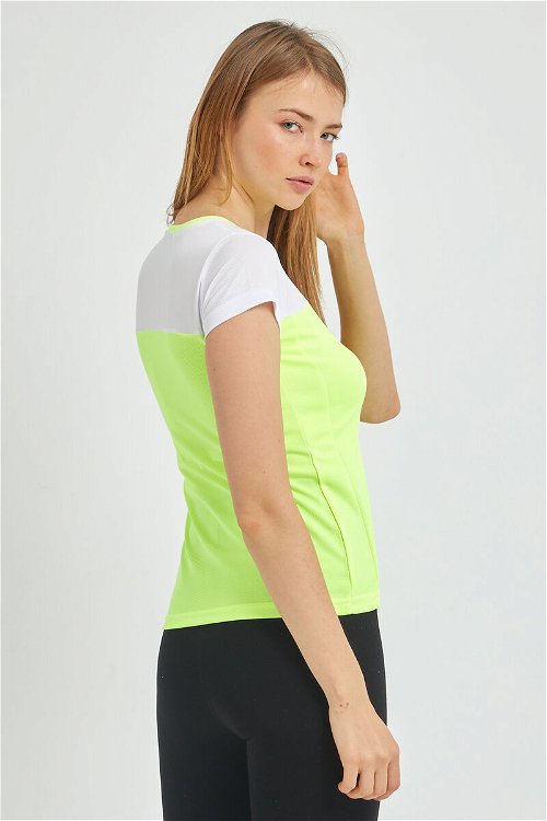 RANDERS Kadın Kısa Kollu T-Shirt Neon Sarı