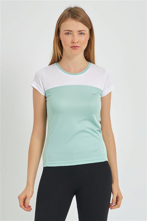 Slazenger RANDERS Kadın Kısa Kol T-Shirt Yeşil