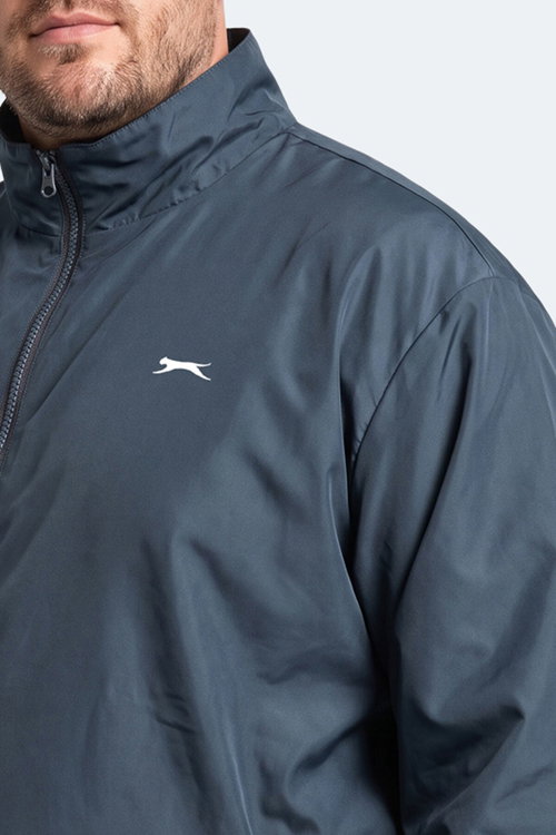 Slazenger RAREN JMB Erkek Büyük Beden Petrol Yağmurluk