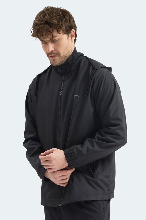 Slazenger RAREN Erkek Siyah Yağmurluk