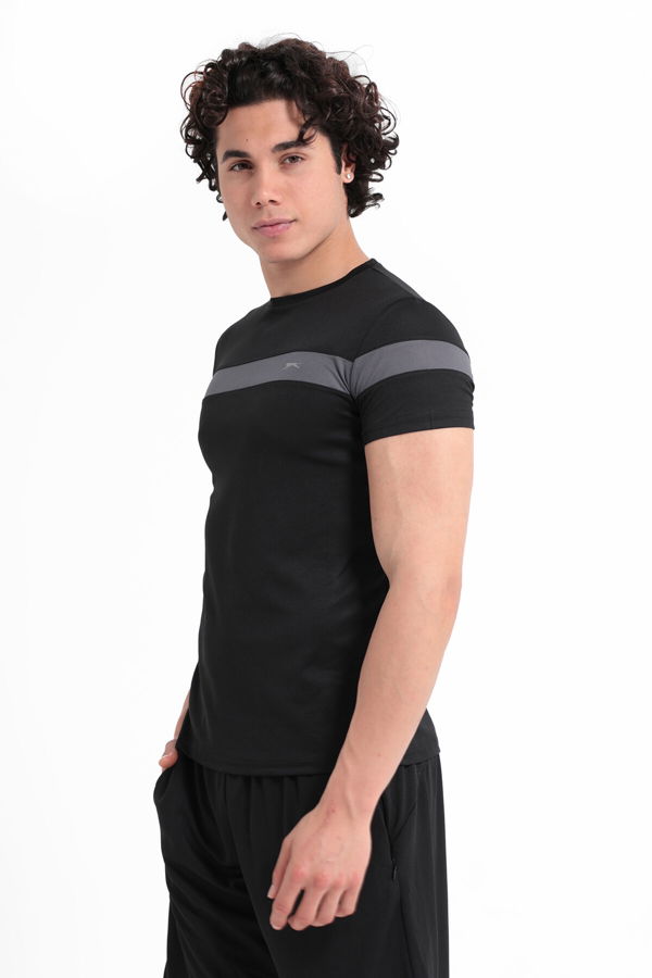 Slazenger RAST Erkek Kısa Kol T-Shirt Siyah