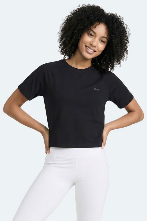 Slazenger RAVE Kadın Siyah Tişört