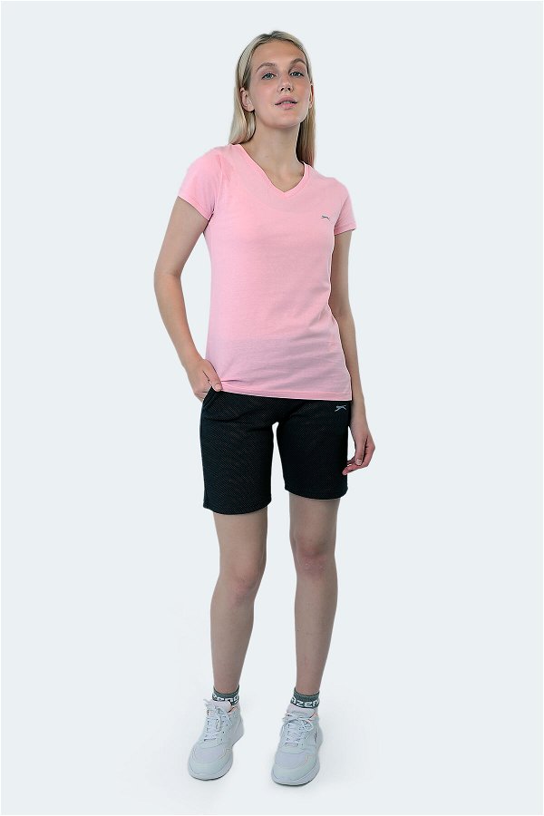 Slazenger REBELL I Kadın Kısa Kol T-Shirt Açık Pembe