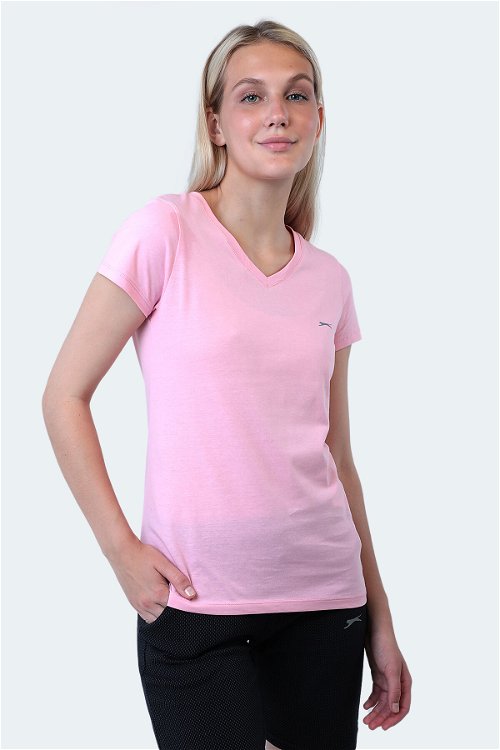 Slazenger REBELL I Kadın Kısa Kol T-Shirt Açık Pembe