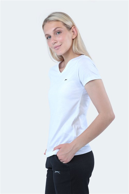 Slazenger REBELL I Kadın Kısa Kol T-Shirt Beyaz