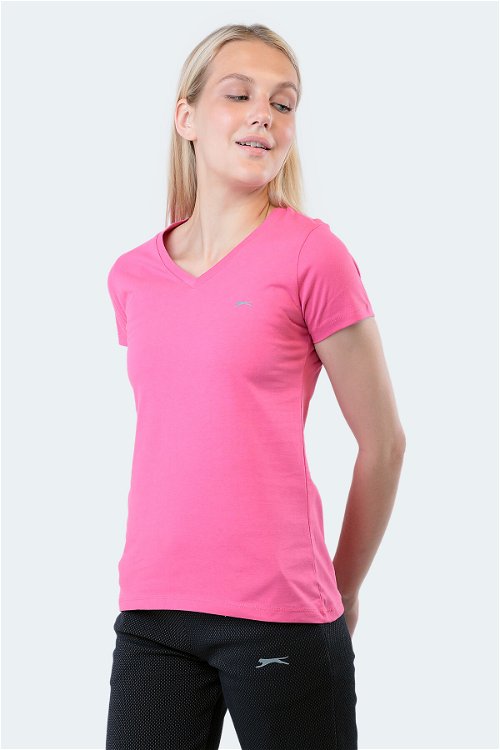 Slazenger REBELL I Kadın Kısa Kol T-Shirt Fuşya