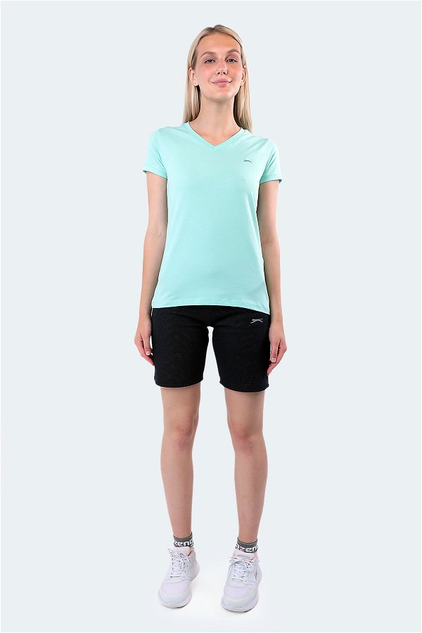 Slazenger REBELL I Kadın Kısa Kol T-Shirt Nane