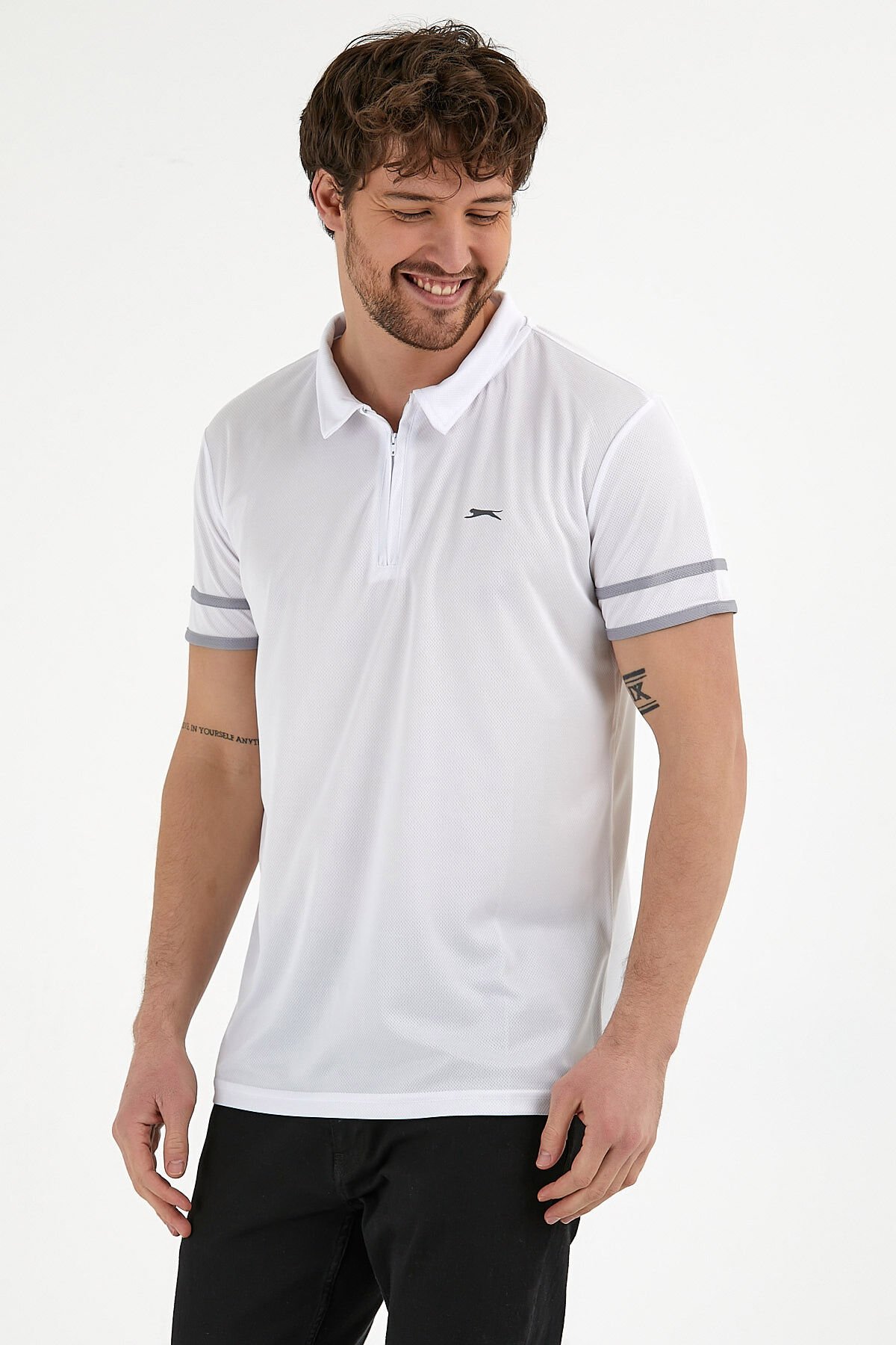Slazenger REDMOND Erkek T-Shirt Beyaz - Thumbnail