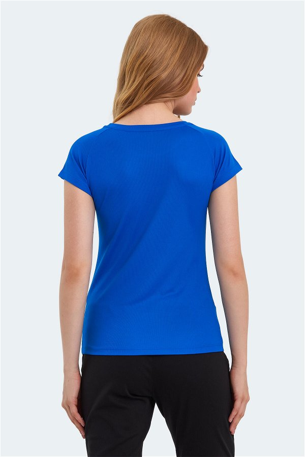 RELAX Kadın Kısa Kol T-Shirt Saks Mavi