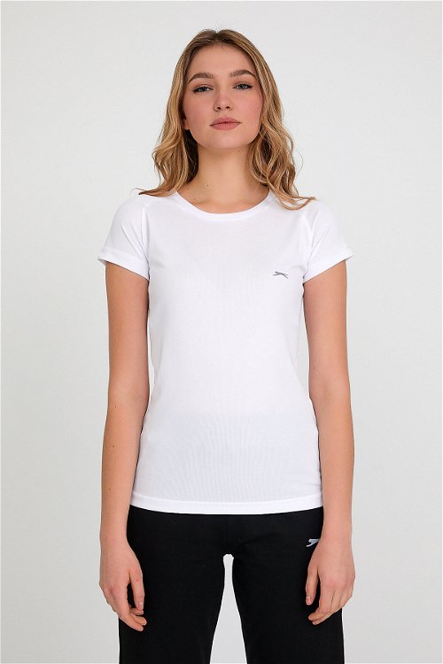 RELAX Kadın Kısa Kollu T-Shirt Beyaz