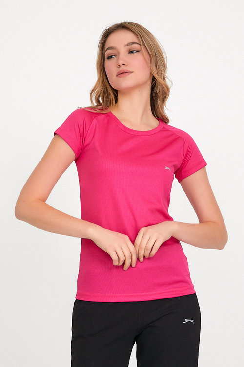 Slazenger RELAX IN Kadın Fuşya Tişört