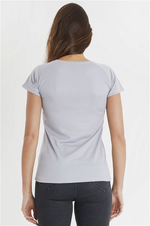 Slazenger RELAX Kadın Kısa Kol T-Shirt Gri