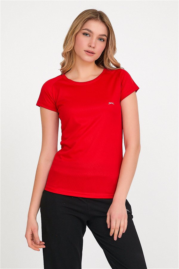 RELAX Kadın Kısa Kol T-Shirt Kırmızı