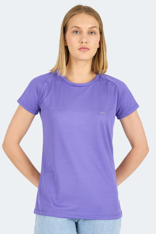 Slazenger RELAX IN Kadın Mor Tişört