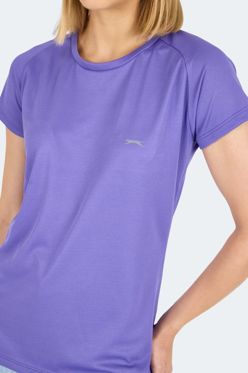 Slazenger RELAX IN Kadın Mor Tişört
