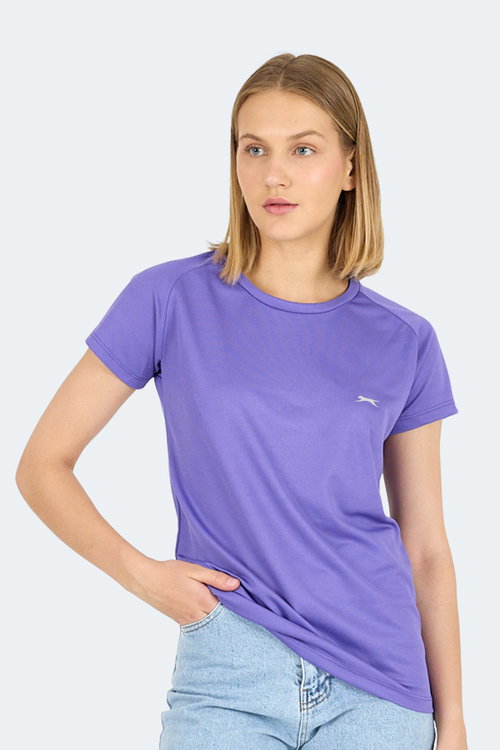 Slazenger RELAX IN Kadın Mor Tişört