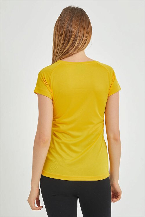 Slazenger RELAX Kadın Kısa Kol T-Shirt Sarı