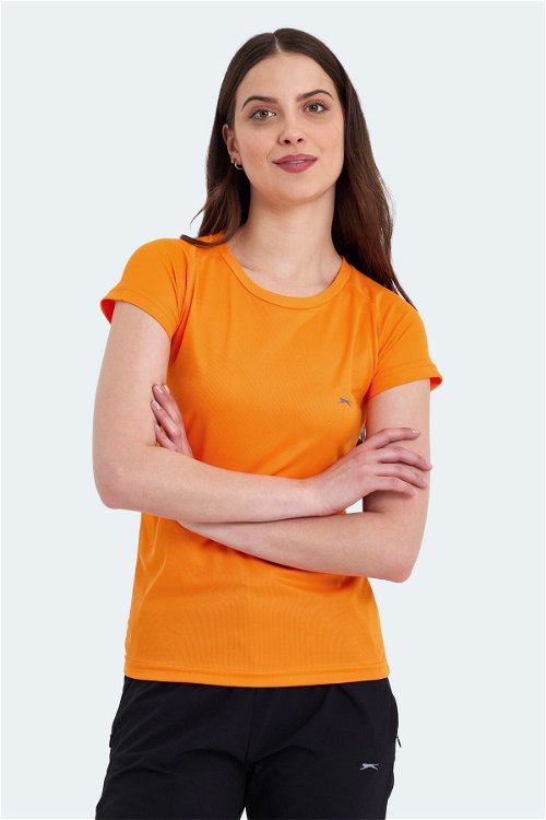 RELAX Kadın Kısa Kollu T-Shirt Turuncu