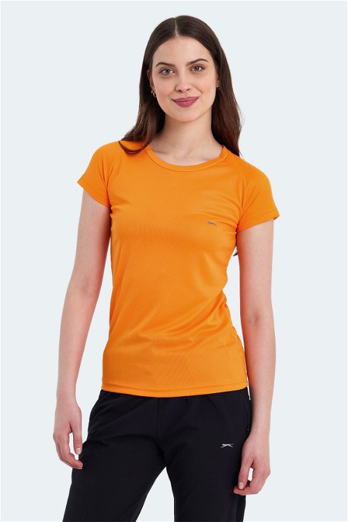 RELAX Kadın Kısa Kollu T-Shirt Turuncu