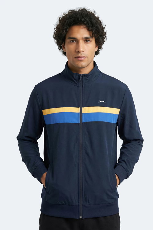 Slazenger RENCOR Erkek Dik Yaka Fermuarlı Lacivert Sweatshırt