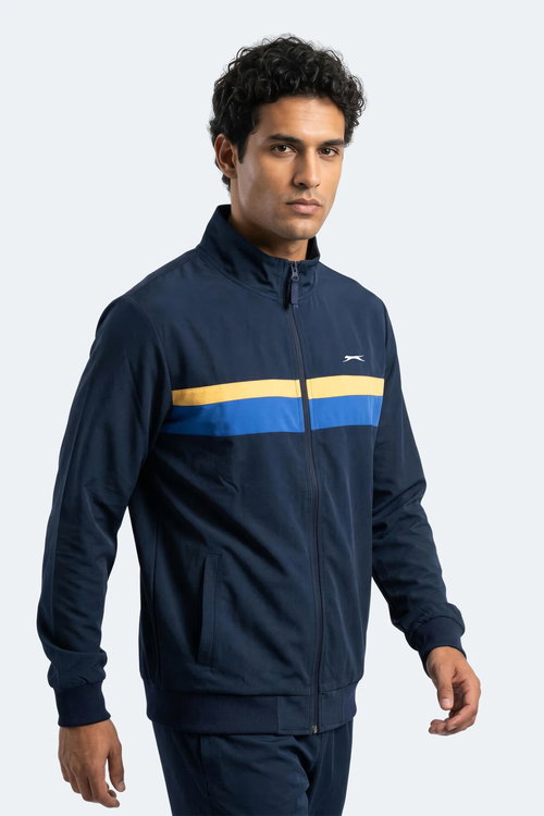 Slazenger RENCOR Erkek Dik Yaka Fermuarlı Lacivert Sweatshırt