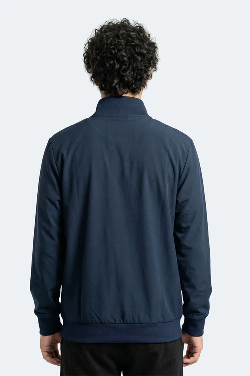 Slazenger RENCOR Erkek Dik Yaka Fermuarlı Lacivert Sweatshırt