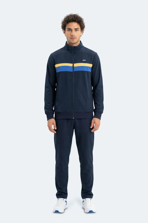 Slazenger RENCOR Erkek Dik Yaka Fermuarlı Lacivert Sweatshırt