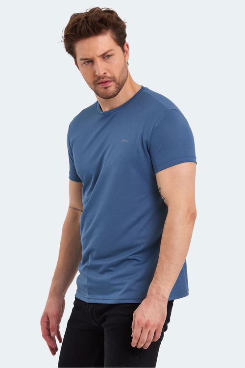 Slazenger REPUBLIC Erkek Indigo Tişört