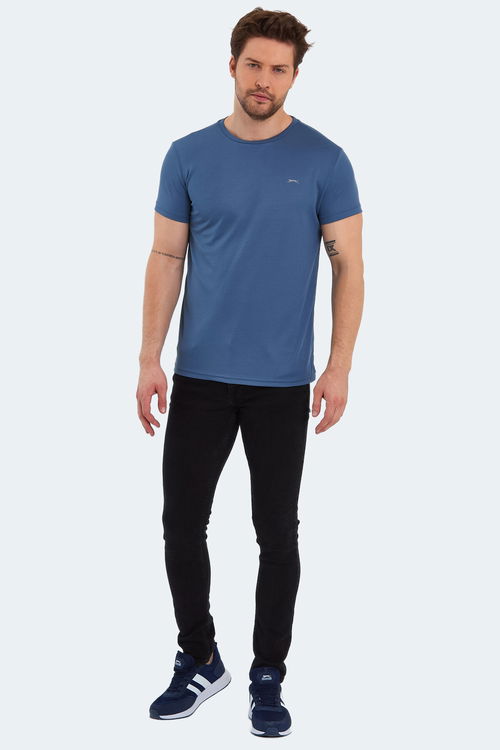Slazenger REPUBLIC Erkek Indigo Tişört