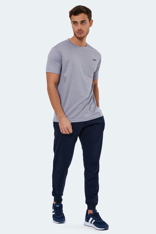 Slazenger REPUBLIC Erkek Tişört Açık Gri