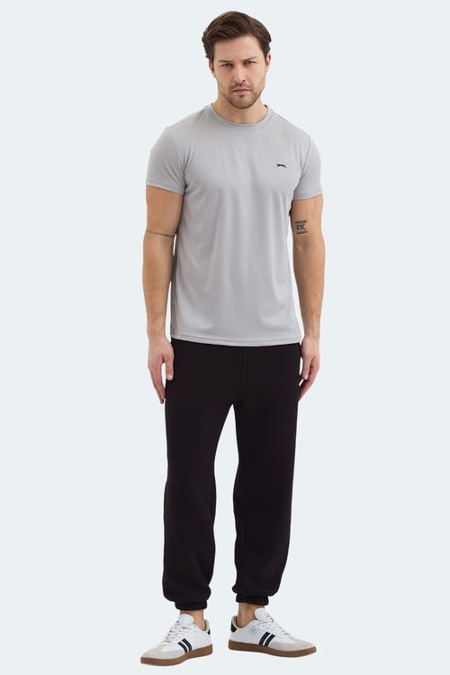 Slazenger REPUBLIC Erkek Tişört Açık Gri