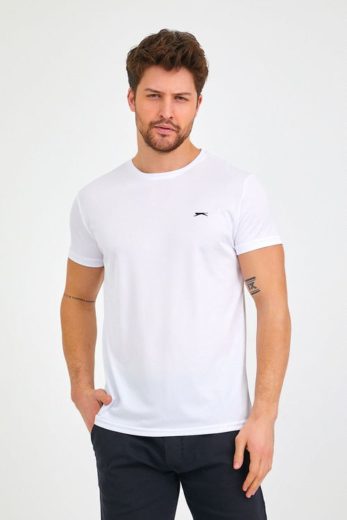 Slazenger REPUBLIC Erkek Tişört Beyaz