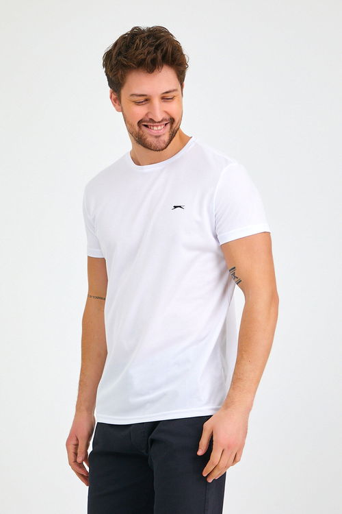 Slazenger REPUBLIC Erkek Tişört Beyaz