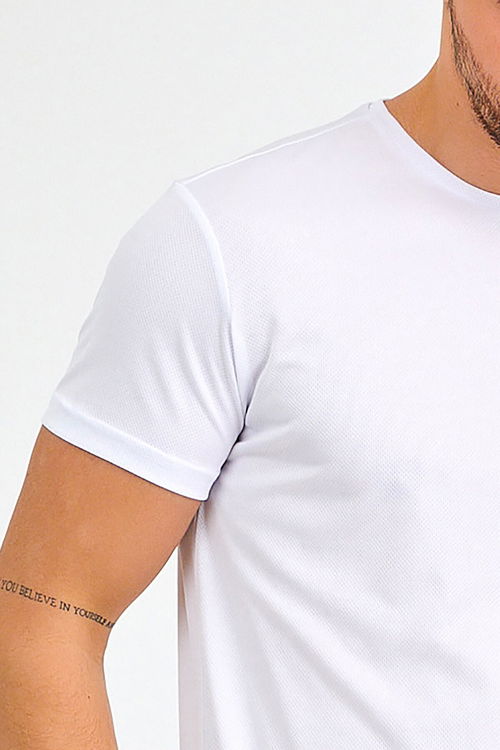Slazenger REPUBLIC Erkek Tişört Beyaz