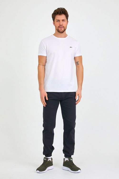 Slazenger REPUBLIC Erkek Tişört Beyaz