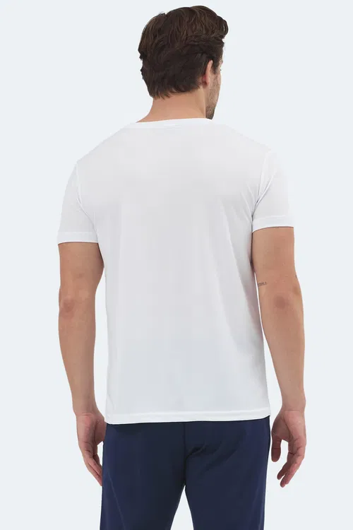 Slazenger REPUBLIC Erkek Beyaz Tişört