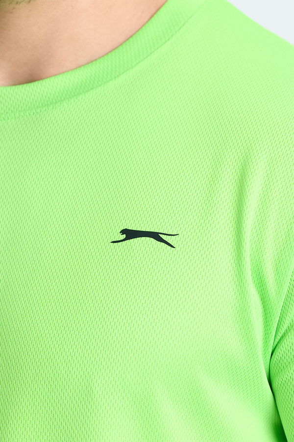 Slazenger REPUBLIC Erkek Tişört Neon Yeşil