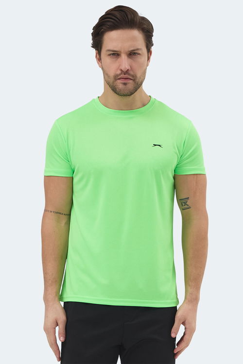 Slazenger REPUBLIC Erkek Neon Yeşil Tişört