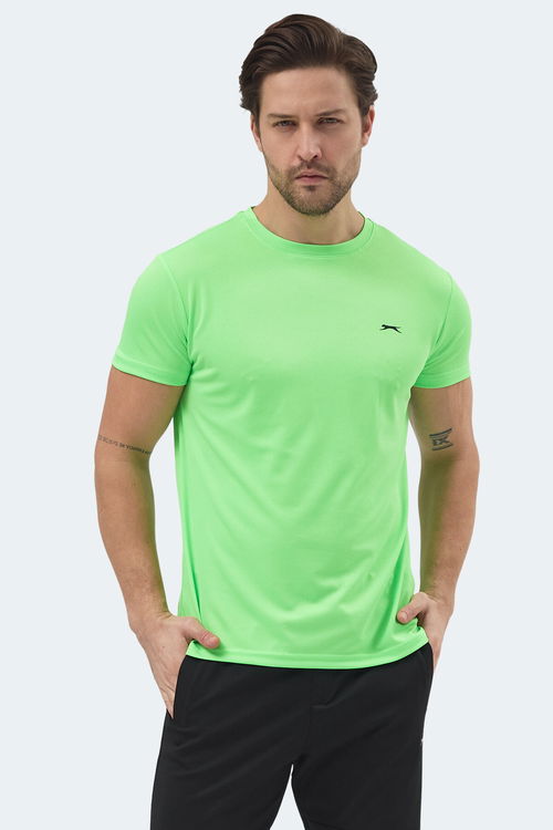 Slazenger REPUBLIC Erkek Neon Yeşil Tişört