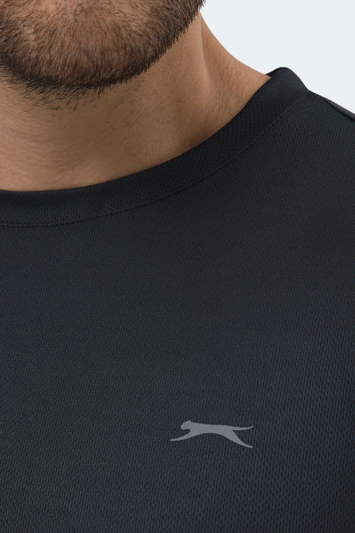 Slazenger REPUBLIC Erkek Koyu Gri Tişört