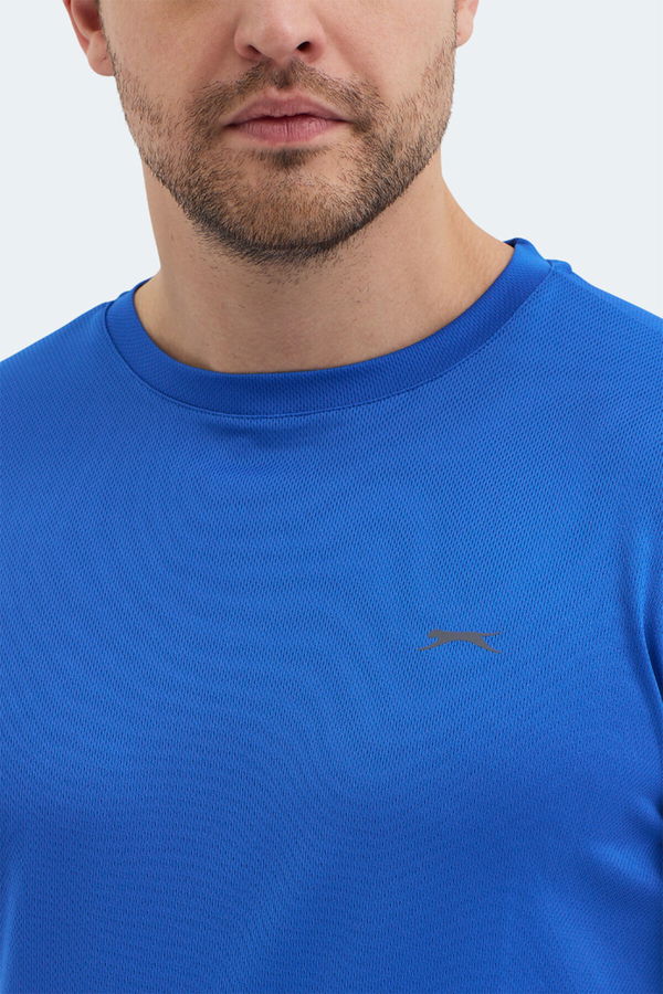 Slazenger REPUBLIC Erkek Tişört Saks Mavi