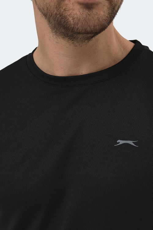 Slazenger REPUBLIC Erkek Siyah Tişört