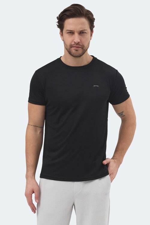 Slazenger REPUBLIC Erkek Siyah Tişört