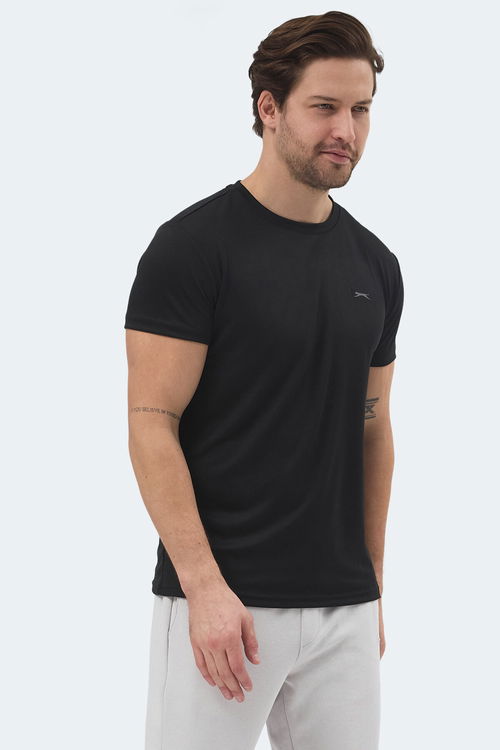 Slazenger REPUBLIC Erkek Siyah Tişört
