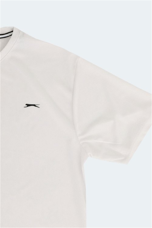 Slazenger REPUBLIC Büyük Beden Erkek Kısa Kol T-Shirt Beyaz