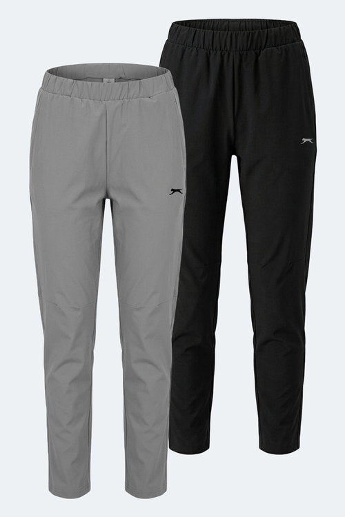 Slazenger RETAIN 2 Lİ SET Kadın Siyah - Gri Eşofman Altı