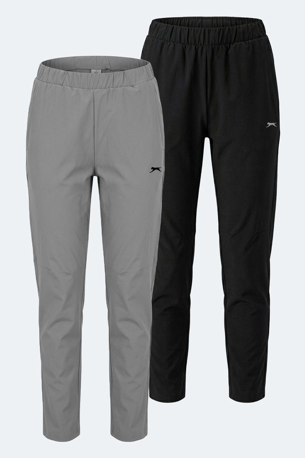Slazenger RETAIN 2 Lİ SET Kadın Siyah - Gri Eşofman Altı