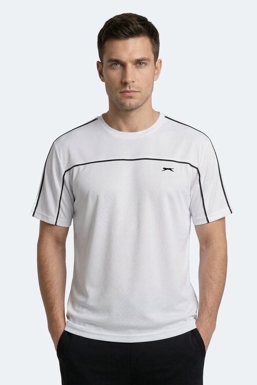 Slazenger REVIVE Erkek Beyaz Tişört
